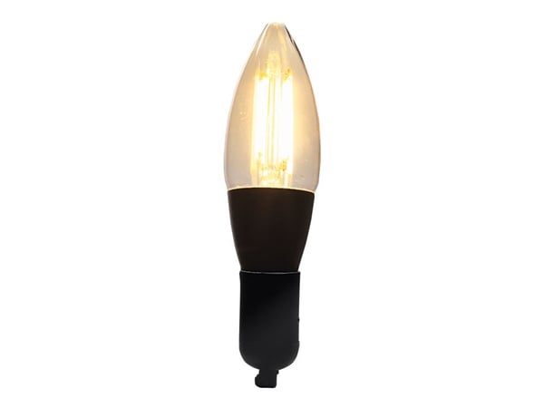 DENVER LBF-201 - LED-filamentlyspære - form: C35 - E14 - 4.9 W - varmt hvitt lys - 1800-2700 K