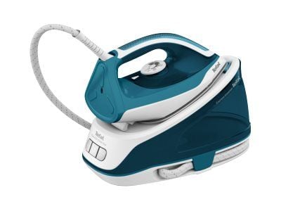 Tefal Express Essential SV6115 - Dampstrykejern med automatisk slukking - såleplate: Ceramic Xpress Glide - 2200 W - hvit/turkis