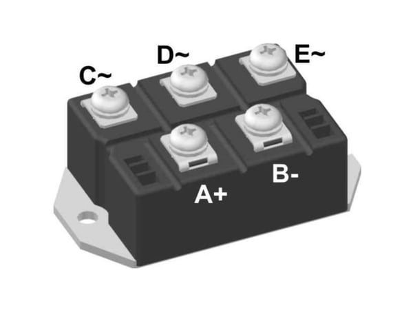 IXYS VUO160-16NO7 Siltatasasuuntaaja PWS-E1 1600 V 175 A Kolmivaiheinen