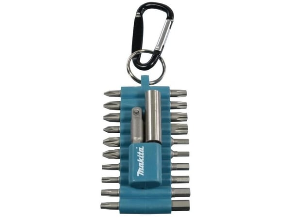 Makita - Spissett for skrutrekker - 22 deler - phillips, pozidriv, torx, hex - lengde: 25 mm