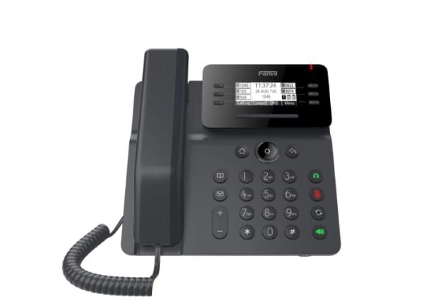 Fanvil V62, IP-telefon, Sort, Kablet håndsett, SIP-info, 6 linjer, 1000 oppføringer