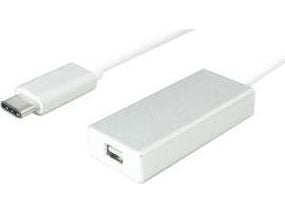 Value USB 3.1 C - Mini DisplayPort, 0,1 m, USB Type-C, Mini DisplayPort, Naaras, Uros, Valkoinen