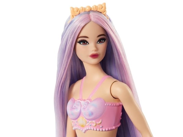 Barbie A Touch of Magic -merenneitonuket, värikkäät hiukset ja pyrstöt sekä hiuspannat, Muotinukke, Naaras, 3 vuosi/vuosia, Tyttö, 323,9 mm, 248 g
