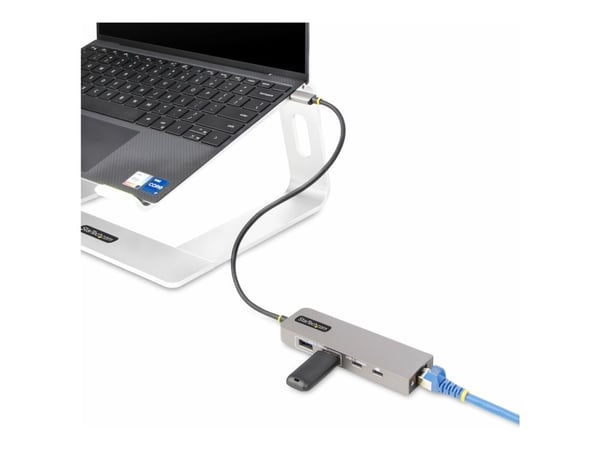 Startech 3-Port USB-C Hub with 2.5 Gigabit Ethernet and 100W Power Delivery Passthrough Laptop Charging, USB-C to 2x USB-A/1x USB-C, USB 3.2 10Gbps...