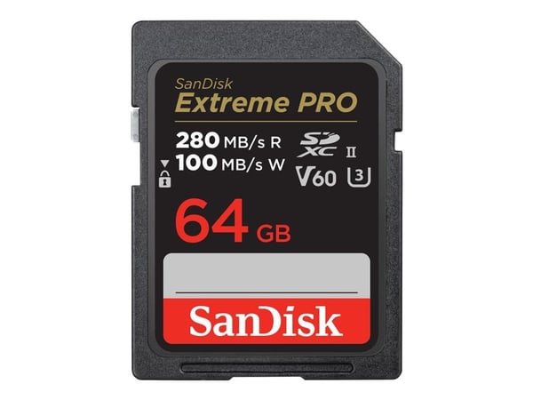 SanDisk SDSDXEP-064G-GN4IN 64GB SDXC Class 10 UHS-II 280MB/s 100MB/s