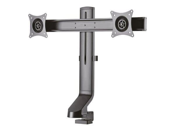Neomounts FPMA-D860D - Monteringssats - fullständig rörelse - för 2 LCD-bildskärmar - svart - skärmstorlek: 10"-27" - klämma, monterbar, skyddshyls...