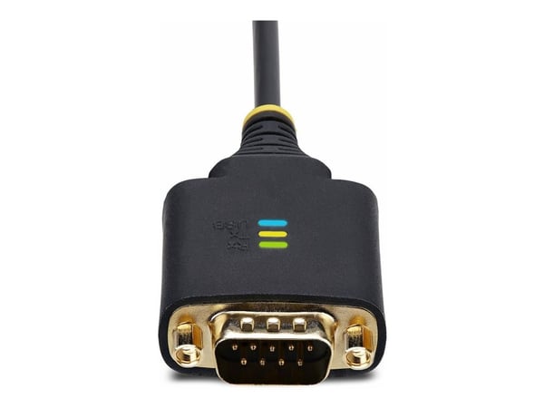StarTech 13ft (4m) 2-Port USB to Serial Adapter Cable, Interchangeable DB9 Screws/Nuts, COM Retention, USB-A to DB9 RS232, FTDI, Level-4 ESD Protec...