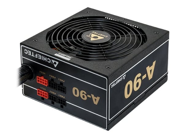 Chieftec A-90 Series GDP-750C - Virtalähde (sisäinen) - ATX12V 2.3 - 80 PLUS Gold - AC 230 V - 750 Watt - aktiivinen PFC - musta