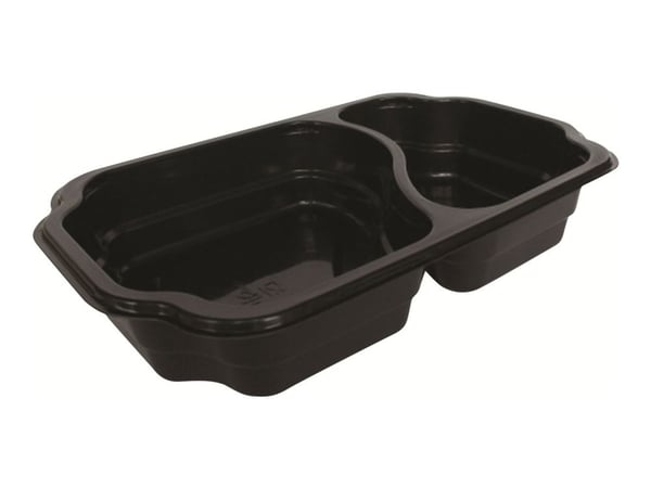 Duni Duniform - Matlagringsbeholder - 1100 ml - avhendbar - lukkbar - svart (en pakke 246)