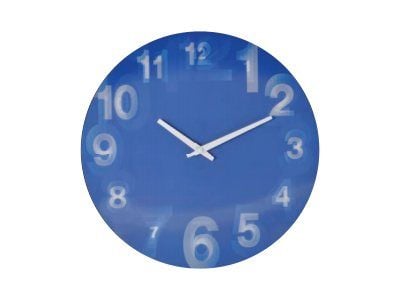 Nextime 3D - Kello - kvartsikello - seinään kiinnitettävä - 39 cm - sininen Nextime 3D - Kello - kvartsikello - seinään kiinnitettävä - 39 cm - sininen
