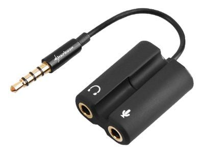 Sharkoon - Audioadapter - 4-polsminijakk hann til mini-phone stereo 3.5 mm hunn