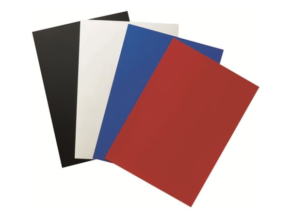 GBC PolyOpaque - A4 (210 x 297 mm) - 300 mikron - svart - 100 stk polypropylenbindningsskydd - för IBICO CombBind ibiMaster 250e