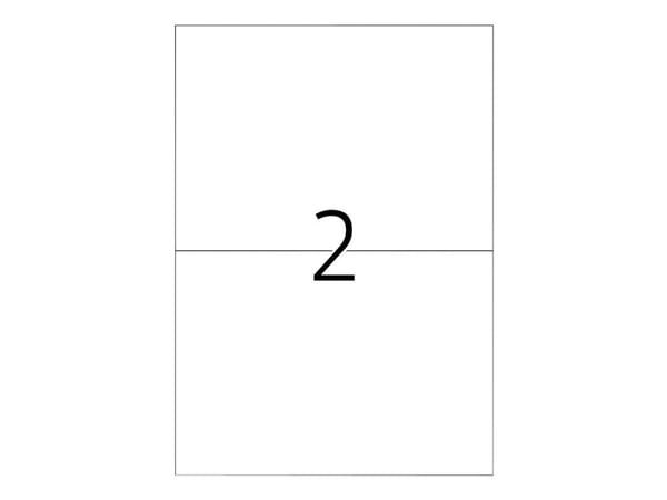 HERMA Premium - Papper - matt - permanent självhäftande - vit - A5 (148 x 210 mm) 400 etikett (er) (200 ark x 2) laminerade etiketter