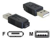 DeLOCK - USB-sovitin - USB (han) til Micro-USB Type AB (hun)