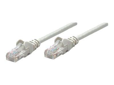 Intellinet Network Patch Cable, Cat5e, 2m, Grey, CCA, U/UTP, PVC, RJ45, Gold Plated Contacts, Snagless, Booted, Lifetime Warranty, Polybag - Koblin...