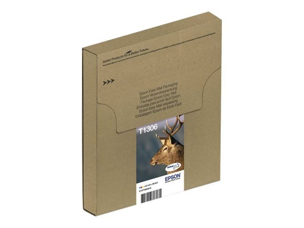 Epson T1306 Multipack Easy Mail Packaging - 3-pack - 30.3 ml - gul, cyan, magenta - original - boks - blekkpatron - for Stylus SX535; Stylus Office...