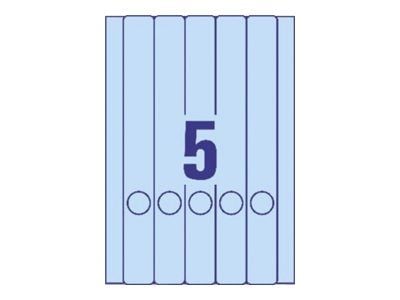 Avery File Folder Labels - Blå - 38 x 297 mm 100 etikett (er) (20 ark x 5) etiketter för filmappar
