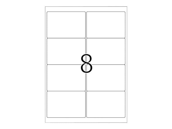 HERMA Premium - Papir - matt - permanent selv-adhesiv - hvit - 99.1 x 67.7 mm 800 etikett(er) (100 ark x 8) laminerte adresseetiketter