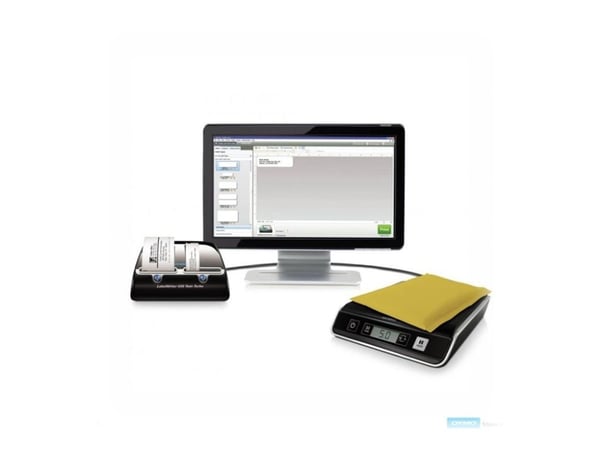 Pakkevægt DYMO® M5 digital 5 kg - m/2g interval - med USB-tilslutning