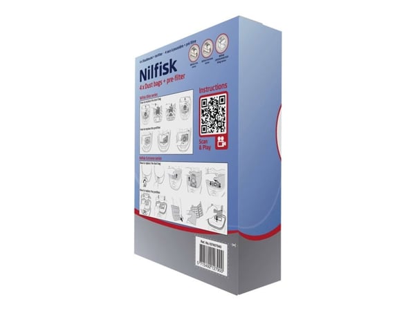 Nilfisk 107407940, Pölypussi, Sylinteripölynimuri, Nilfisk, ELITE CLASSIC AUS/NZ, ELITE CLASSIC CN, ELITE CLASSIC PARQUET AUS/NZ, ELITE COMFORT AUS...