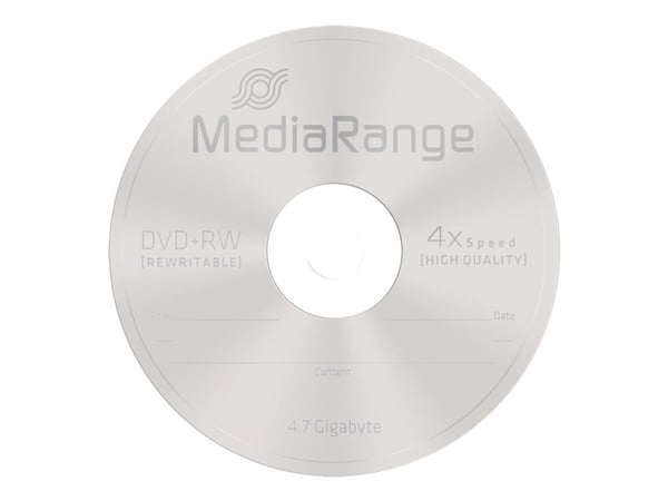 MediaRange - 10 x DVD+RW - 4.7 GB (120 min) 4x - spindel