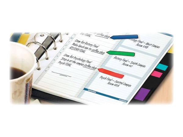 Indexflikar Post-it small - 4 assorterade färger - 4 block à 35 ark