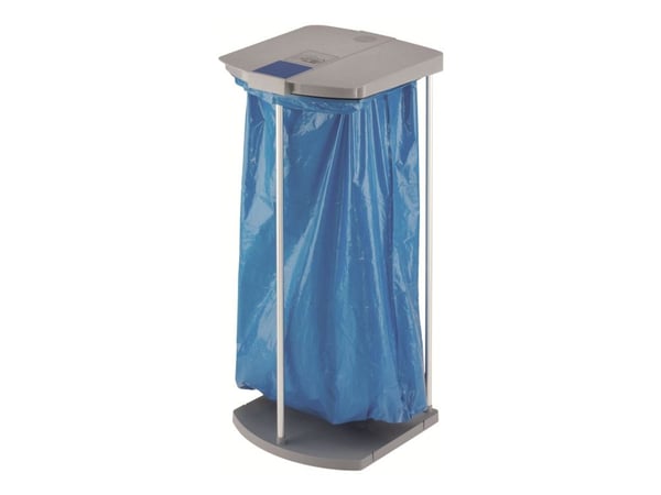 Hailo ProfiLine WS 120 0912-110 - Søppelbøttestativ - flipp-lokk - aluminium, plast