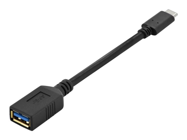 ASSMANN - USB-kabel - USB-type A (hunn) til USB-C (hann) - USB 3.0 - 15 cm - formstøpt - svart