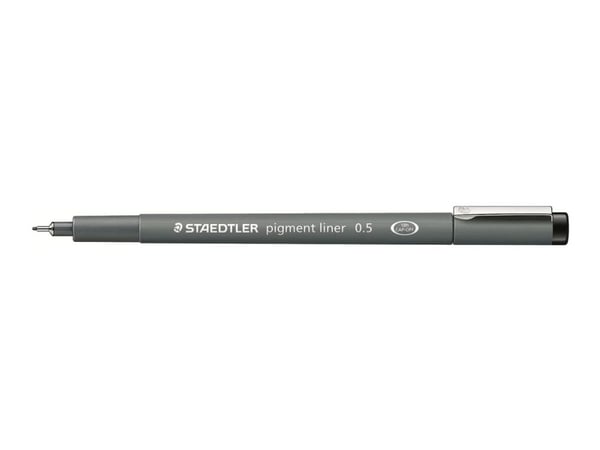STAEDTLER pigment liner 308 - Fineliner - svart - pigmentbläck - 0.5 mm