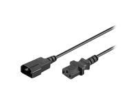MicroConnect jatkovirtakaapeli, C13 - C14, 1m (PE040610)