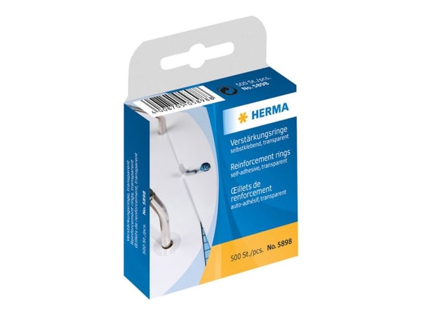 HERMA - Vahvistusrengas - läpinäkyvä (500 kpl)
