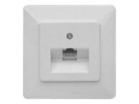 ZE KOMMUNIKATIONSTECHNIK UAE 8 - Uttag för nedsänkt montering - RJ-45 (4 pin) - pärlvit, RAL 1013 - 1-gang