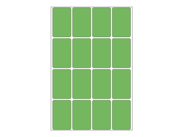 HERMA flerbruksetiketter, 25 x 40 mm, grønn, stor pakke Innhold: 512 stk (2455)