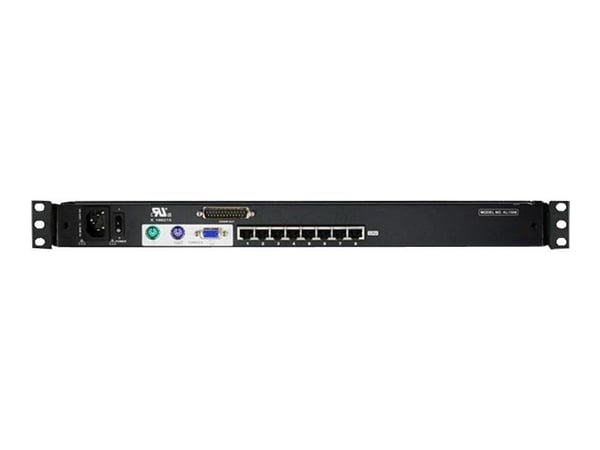 ATEN KL1508AM - KVM-konsoll med KVM-svitsj - 8 porter - PS/2, USB - 17" - kan monteres i rack - 1280 x 1024 @ 75 Hz - VGA - 1U