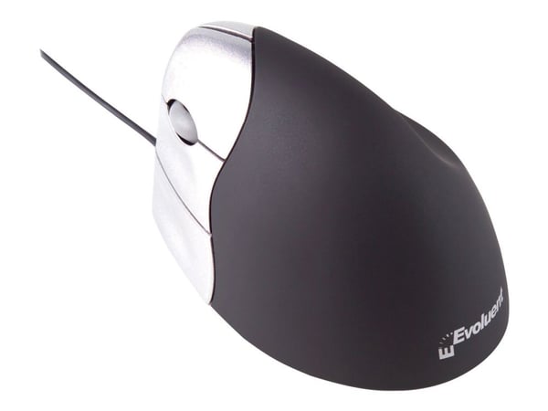 Bakker Elkhuizen Evoluent Vertical Mouse - Vertikal mus - högerhänt - optisk - 5 knappar - kabelansluten - PS/2, USB