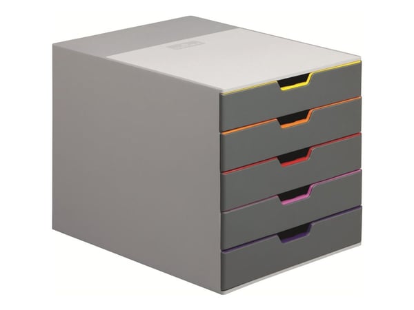 DURABLE VARICOLOR 5 - Skuffskap - 5 skuffer - for ANSI A (Letter) (216 x 279 mm), A4 (210 x 297 mm), C4 (229 x 324 mm), Folio (216 x 330 mm)