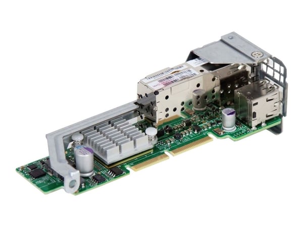 Supermicro AOC-CTG-i2S - Nettverksadapter - PCIe 2.0 x8 lav profil - 10Gb Ethernet / FCoE SFP+ x 2 + USB 2.0 x 2 - for SuperServer 2027, 2027TR, 50...