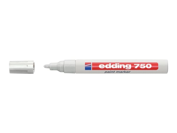 edding 750 paint - Markering - permanent - vit - pigmentbläck - 2-4 mm