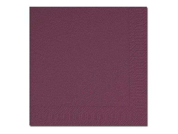 Duni - Serviett - Størrelse 33 x 33 cm - avhendbar - plomme (en pakke 125)