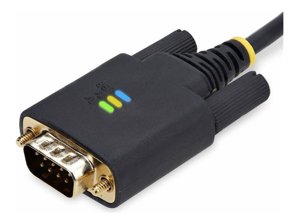StarTech 10ft (3m) USB to Serial Adapter Cable, Interchangeable DB9 Screws/Nuts, COM Retention, USB-A to DB9 RS232, FTDI IC, Level-4 ESD Protection...