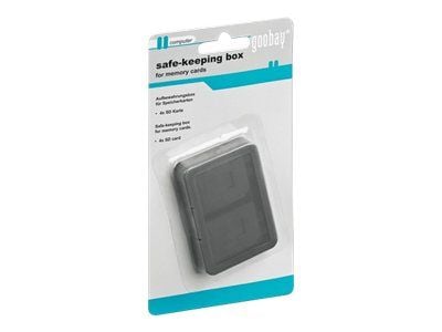 goobay safe-keeping box - Minneeske - kapasitet: 4 SD-minnekort
