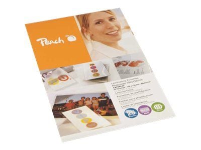 Peach - 80 mikroner - 25-pack - glanset - 100 x 150 mm lamineringspunger