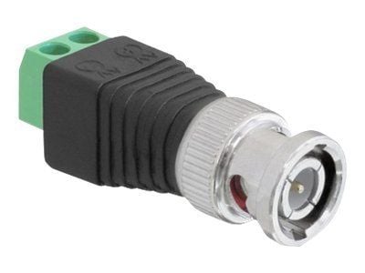 Delock - Antennadapter - BNC hane till 2 stifts terminalblock hona
