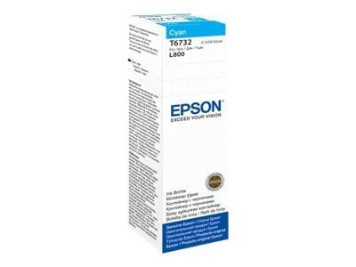 Epson T6732 - 70 ml - cyan - original - blekkpåfylling - for Epson L1800, L800, L805, L810, L850; EcoTank L1800