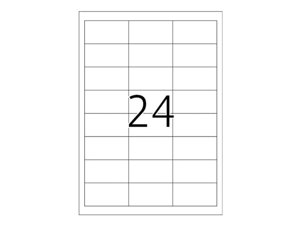 HERMA Premium - Papir - matt - permanent selv-adhesiv - hvit - 64.6 x 33.8 mm 2400 etikett(er) (100 ark x 24) laminerte etiketter