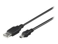 MicroConnect - USB-kaapeli - USB uros - mini-USB tyyppi B uros - 1 m
