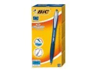BIC 902132, Klipsi, Kuulakärkikynä klikkausmekanismilla, Uudelleentäytettävä, Sininen, 12 kpl BIC 902132, Klipsi, Kuulakärkikynä klikkausmekanismilla, Uudelleentäytettävä, Sininen, 12 kpl