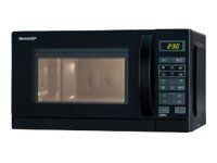 Sharp R-642(BK)W - Mikrovågsugn med grill - 20 liter - 800 W - svart