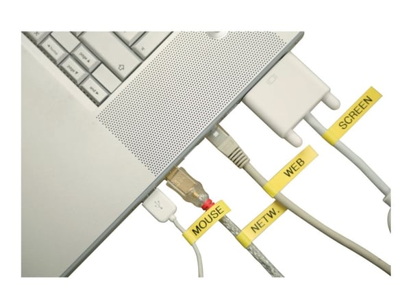 Brother TZFX631 - Svart på gult - Rull (1,2 cm x 8 m) fleksibelt bånd - for Brother PT-D210, D600, H110; P-Touch PT-1005, D200, D410, D450, D460, D...