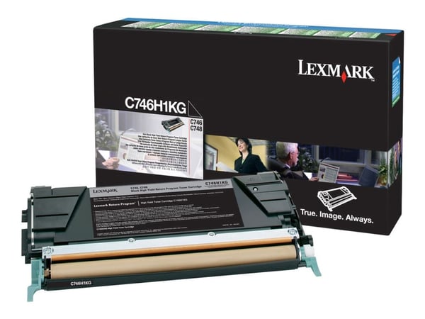 Lexmark C746H1KG, 12000 sivua, musta, 1 kpl